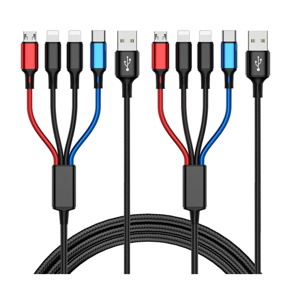 Multi Charging Cable 4-in-1 (4 FT 10 Pack)